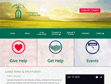 Tablet Screenshot of catholic-charities.org